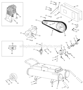 Part Location Diagram of WA005100AV Campbell Hausfeld Wheel